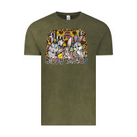 Vintage Olive Happy Easter Vintage Tee - CowhideDigitalArt