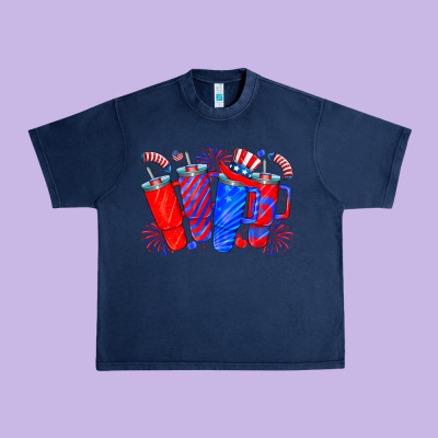 American Obsessive Cup Urban Heavy Tee Designed By Cowhidedigitalart