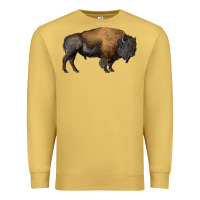 Antique Gold american bison body Premium Sweatshirt - RanaPortraitStore