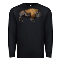 Black american bison body Premium Sweatshirt - RanaPortraitStore