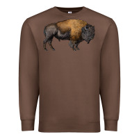 Chestnut american bison body Premium Sweatshirt - RanaPortraitStore