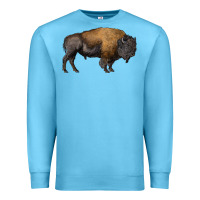Ocean Blue american bison body Premium Sweatshirt - RanaPortraitStore