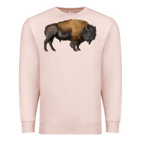 Pale Pink american bison body Premium Sweatshirt - RanaPortraitStore