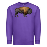 Purple american bison body Premium Sweatshirt - RanaPortraitStore