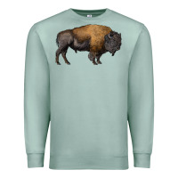 Seafoam american bison body Premium Sweatshirt - RanaPortraitStore