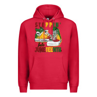 Cardinal steppin' into juneteenth Premium Hoodie - BarkalooDesign