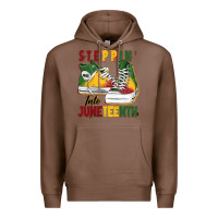 Chestnut steppin' into juneteenth Premium Hoodie - BarkalooDesign