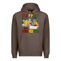 Coffee steppin' into juneteenth Premium Hoodie - BarkalooDesign