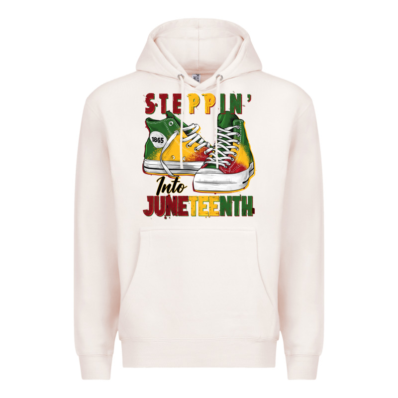 Steppin' Into Juneteenth Premium Hoodie by BarkalooDesign | Teevron