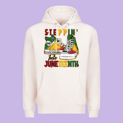 Steppin' Into Juneteenth Premium Hoodie Designed By Barkaloodesign