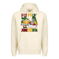 Sandshell steppin' into juneteenth Premium Hoodie - BarkalooDesign