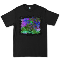 Black halloween skull and leopard background Premium Tee - BundleAndBundleShop