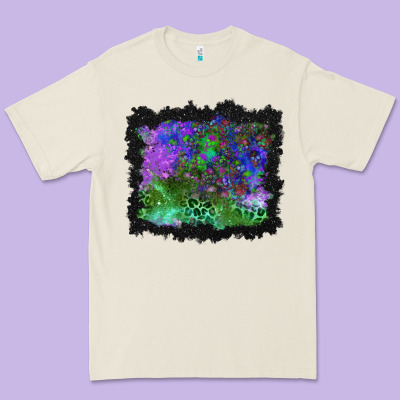 Halloween Skull And Leopard Background Premium Tee Designed By Bundleandbundleshop