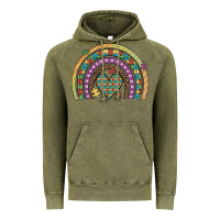 Autism Awareness Heart Leopard Rainbow Vintage Hoodie | Teevron