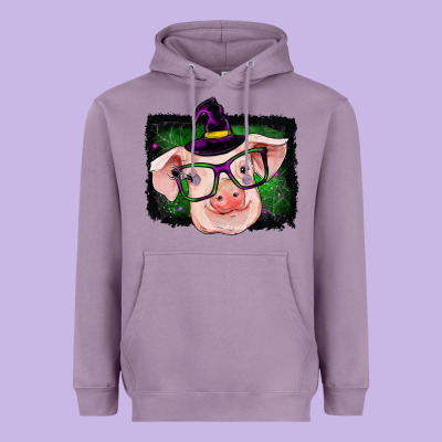 Pig Halloween Heavyweight Hoodie Designed By Ranaportraitstore