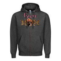 Charcoal Heather Boxer Mom Zipper Hoodie - Jasminsmagicworld
