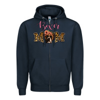 Navy Boxer Mom Zipper Hoodie - Jasminsmagicworld