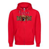 Red Boxer Mom Zipper Hoodie - Jasminsmagicworld