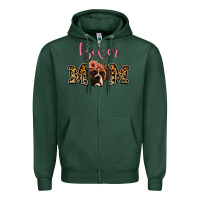 Sports Green Boxer Mom Zipper Hoodie - Jasminsmagicworld