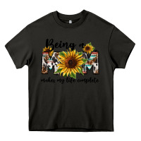 Asphalt Being a mom makes my life complete Mother's Day Heavy Core Tee - FaDigitalArtStudio