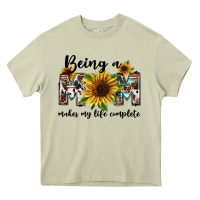 Mossy Being a mom makes my life complete Mother's Day Heavy Core Tee - FaDigitalArtStudio