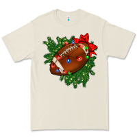 Bone american football christmas with lights and ribbon Premium Tee - FaDigitalArtStudio