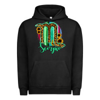 Pigment Black Scorpio Zodiac Sign Sunflower Leopard Serape Urban Hoodie - RanaPortraitStore