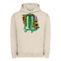 Pigment French Oak Scorpio Zodiac Sign Sunflower Leopard Serape Urban Hoodie - RanaPortraitStore