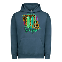 Pigment Midnight Navy Scorpio Zodiac Sign Sunflower Leopard Serape Urban Hoodie - RanaPortraitStore