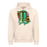 Sandshell Scorpio Zodiac Sign Sunflower Leopard Serape Urban Hoodie - RanaPortraitStore