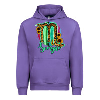 Tulip Scorpio Zodiac Sign Sunflower Leopard Serape Urban Hoodie - RanaPortraitStore
