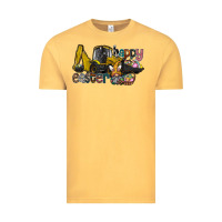 Vintage Mustard Happy Easter Vintage Tee - CowhideDigitalArt