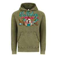 Vintage Olive english bulldog mom Vintage Hoodie - Artiststas