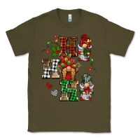 Army Green christmas ho ho ho gnomes Classic Tee - BarkalooDesign