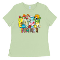 Matcha hello summer drink Ladies Tee - CowhideDigitalArt