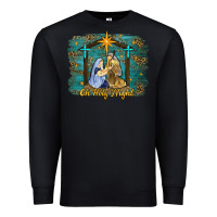 Black oh holy night western Premium Sweatshirt - RanaPortraitStore