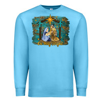 Ocean Blue oh holy night western Premium Sweatshirt - RanaPortraitStore