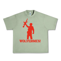 Oil Green red dawn wolverines Urban Heavy Tee - baoMotion