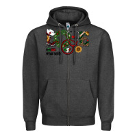 Charcoal Heather christmas love nurselife Zipper Hoodie - RanaPortraitStore