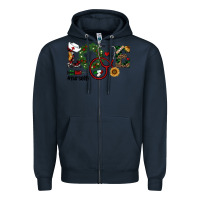 Navy christmas love nurselife Zipper Hoodie - RanaPortraitStore