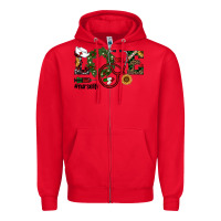 Red christmas love nurselife Zipper Hoodie - RanaPortraitStore