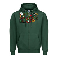 Sports Green christmas love nurselife Zipper Hoodie - RanaPortraitStore