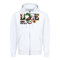 White christmas love nurselife Zipper Hoodie - RanaPortraitStore
