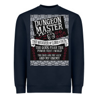 Navy Dungeon Master, The Weaver of Lore & Fate Heavyweight Sweatshirt - Bettercallsaul