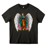 Angel Wing Lady Of Guadalupe Heavy Core Tee | Teevron