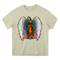 Mossy Angel Wing Lady of Guadalupe Heavy Core Tee - Jasminsmagicworld