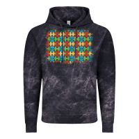 Cloud Black autism awareness background Vintage Hoodie - Artiststas