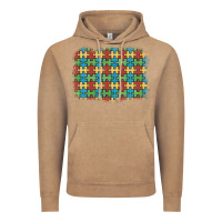 Vintage Coffee autism awareness background Vintage Hoodie - Artiststas