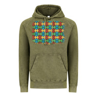 Autism Awareness Background Vintage Hoodie | Teevron