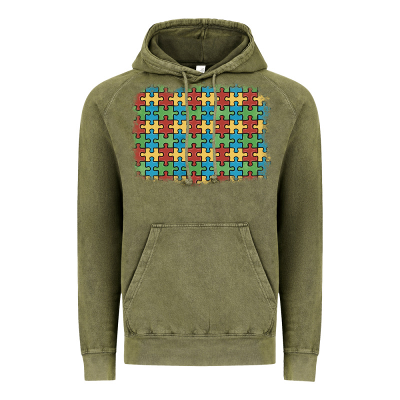 Autism Awareness Background Vintage Hoodie by Artiststas | Teevron